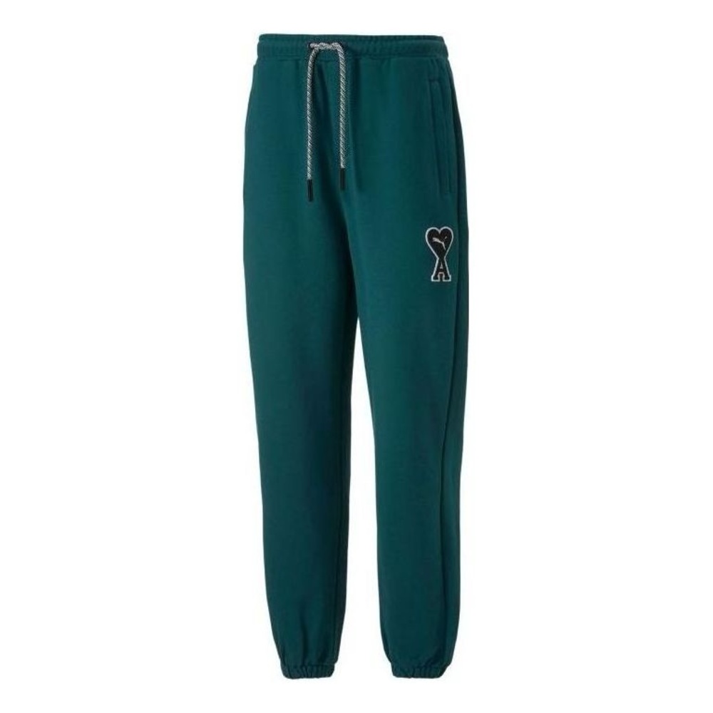 Puma x AMI Paris Embroidered Logo‎ Sweatpants - Varsity Green (Size M)
